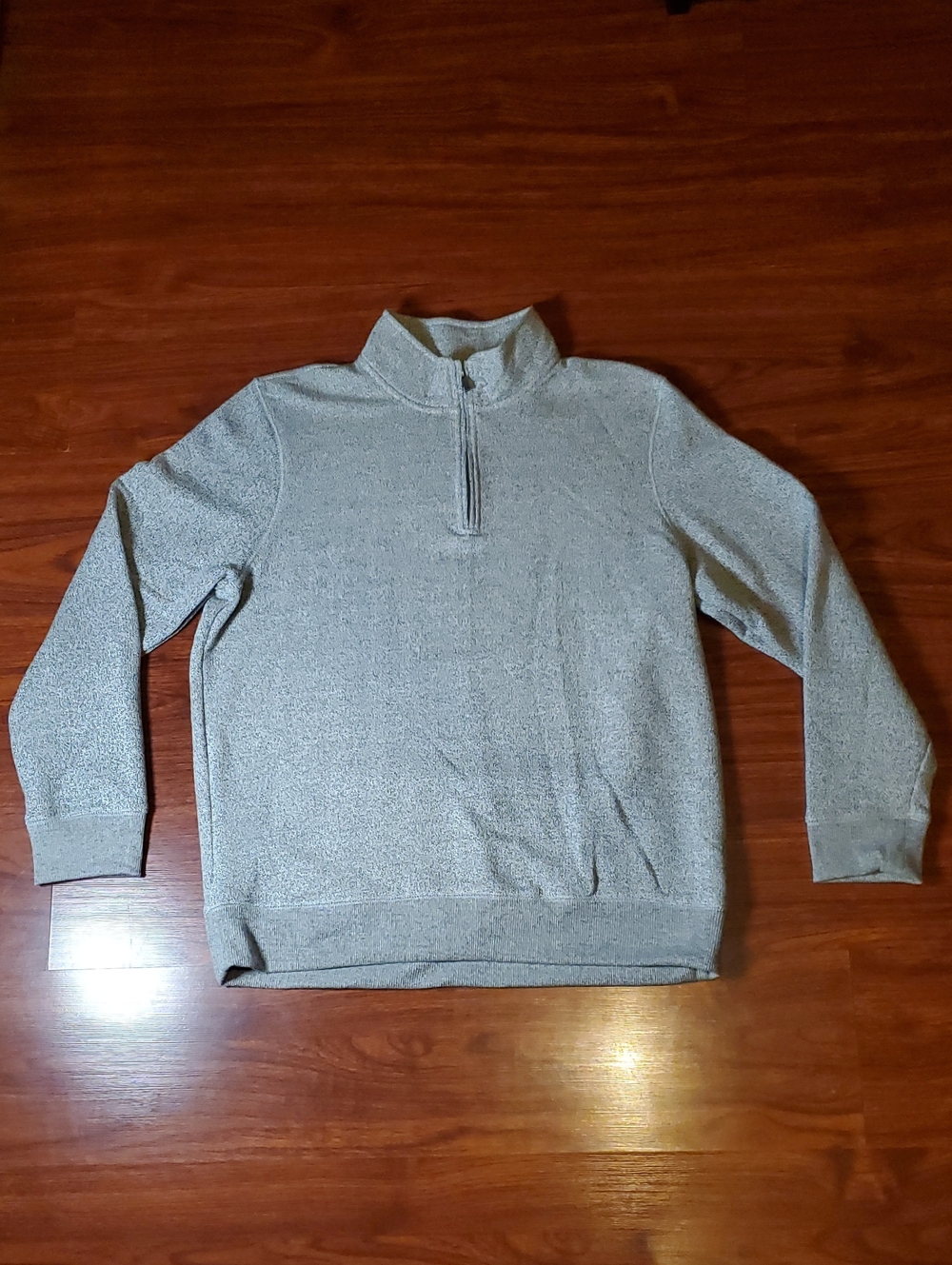 Sonoma Men's Light Gray Half-Zip Sweater